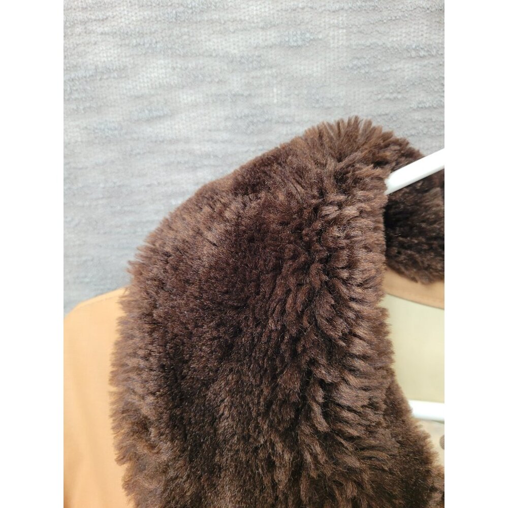 True Vintage Comfy Goose Down Jacket Coat Men XL “Fur” Collar Puffer USA 70s 60s - Picture 12 of 16